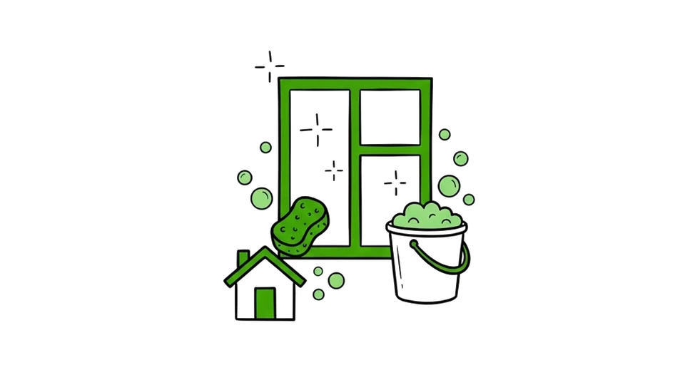 &Eacute;quipements d'outils de nettoyage, concept d'entretien m&eacute;nager, service de nettoyage professionnel, fournitures de kit de travail, espace de copie, gros plan